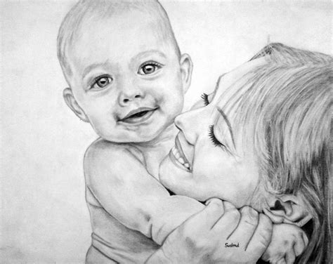 mother and baby drawing images|mom and baby art.